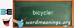 WordMeaning blackboard for bicycler